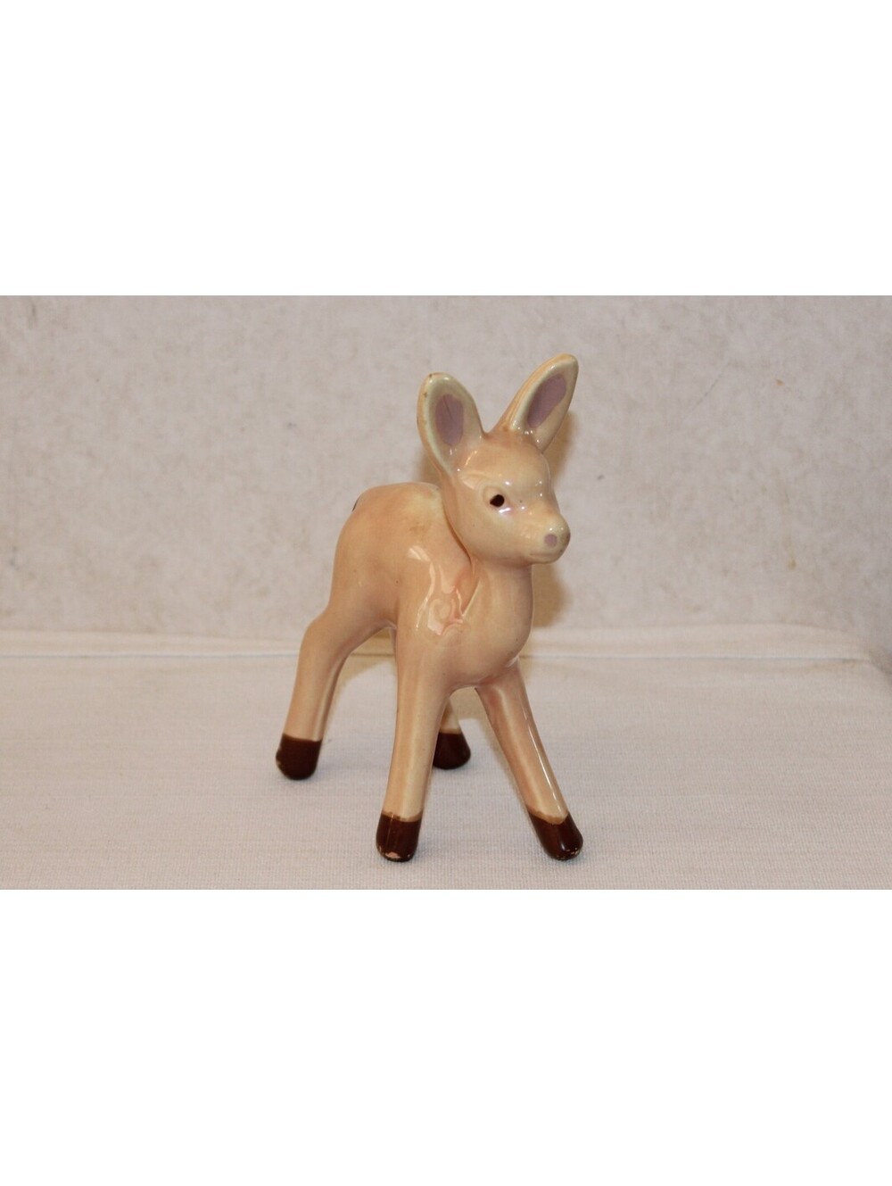 Vintage Mid-Century Ceramic Fawn Deer Figurine Bambi Style Unmarked